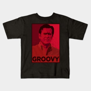 ASH WILLIAMS GROOVY (Ash vs Evil Dead) Kids T-Shirt